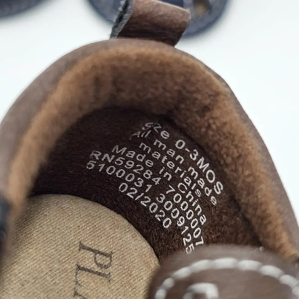 Set of 2 Children's Place Baby Sandals 0-3 months Brown Blue